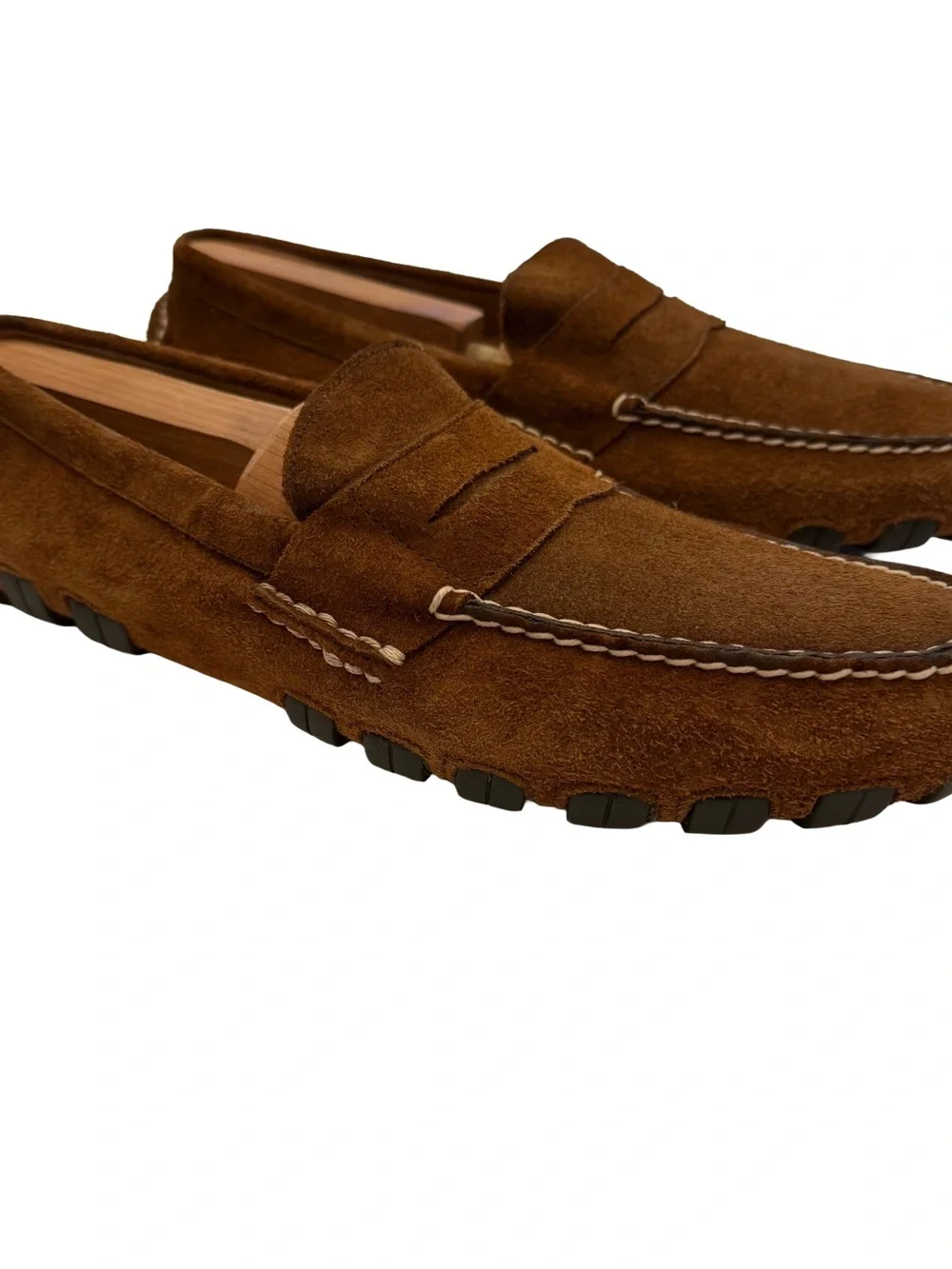 Polo Ralph Lauren Men’s Brown Suede Penny / Driving Loafers Sz 9 NEW!